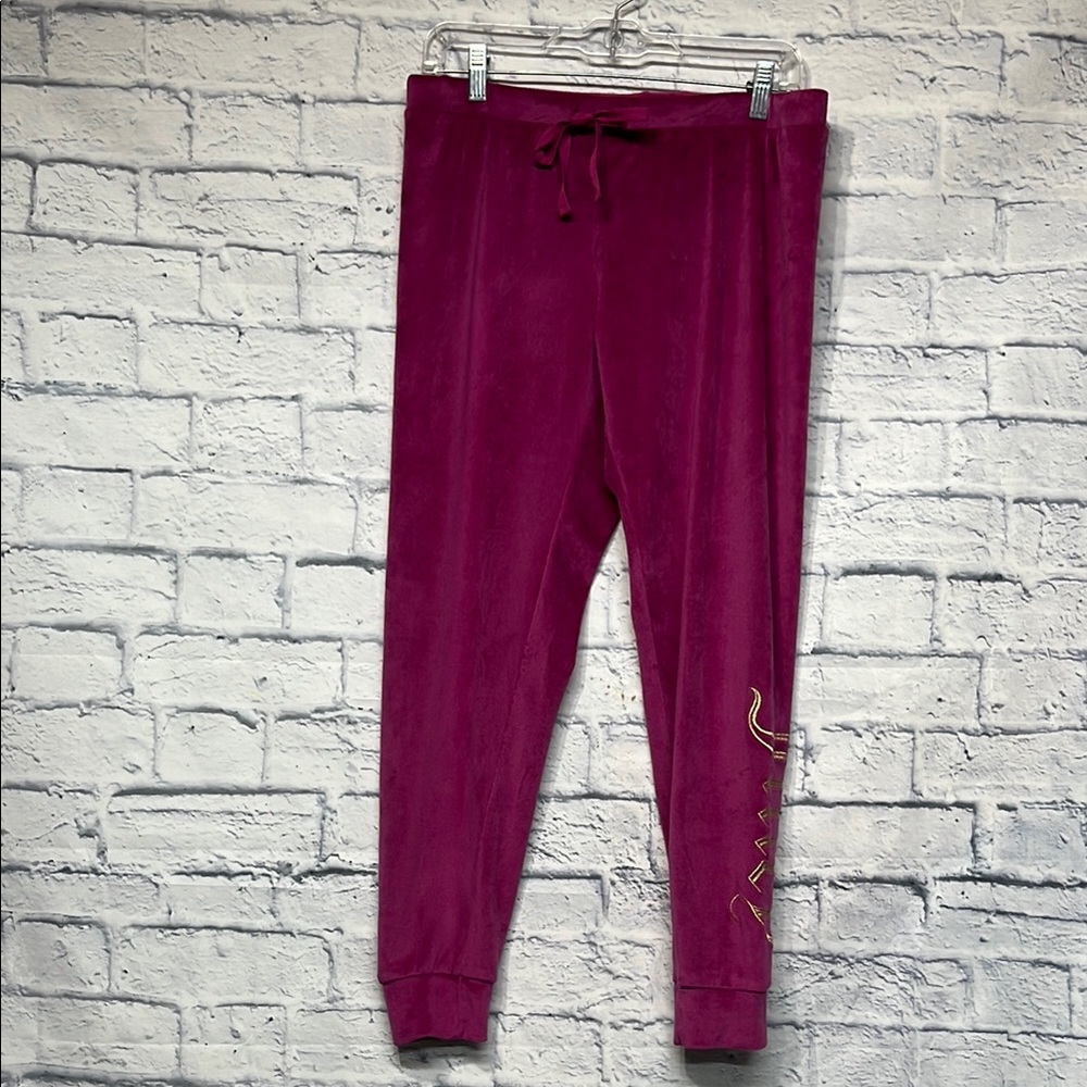 Juicy Couture Velour Velvet Spell-out Lounge Joggers